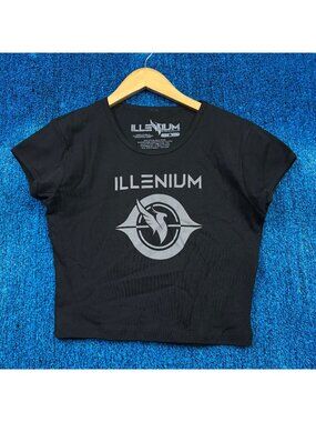 Illenium Graphic Tour Crop Top Size Large